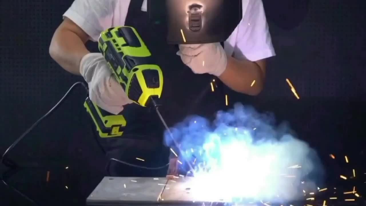 Semi-automatic Welding Machine 220V±15% Handheld Arc Welder Home Electric Welder Fully Automatic Smart Welder With Toolbox, European Plug