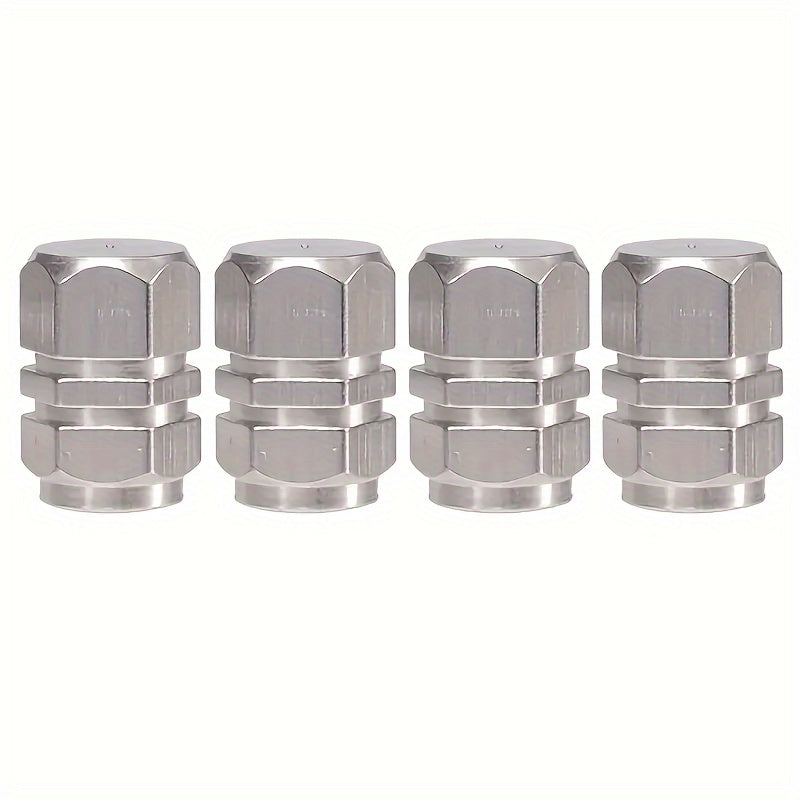 Aluminum Tire Valve Stem Caps - Durable, Dustproof, Easy to Install - 4/8/12 Pcs Fashion Accessories for Car, Motorcycle, Truck, Bicycle Valve Caps