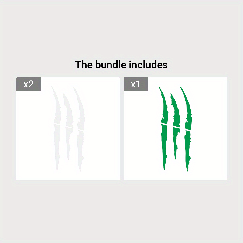 Motorcycle Car Sticker Universal Monster Claw Scratched Stripe Decal Marker Reflective Waterproof Moto Decoration Accessories