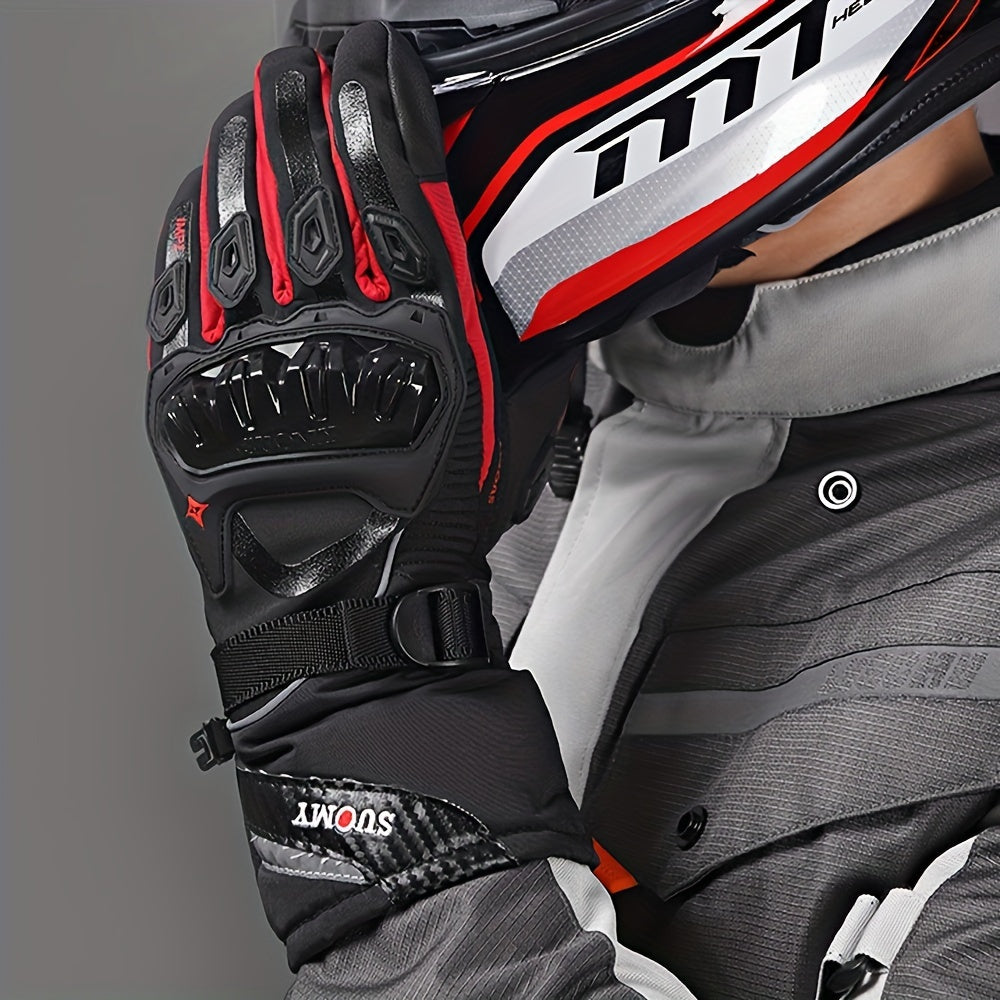 Winter Motorcycle Gloves Men Women Cycling Gloves Motorcycle Scooter Thick Warm Gant for Moto Guantes Motorbike Riding Gloves