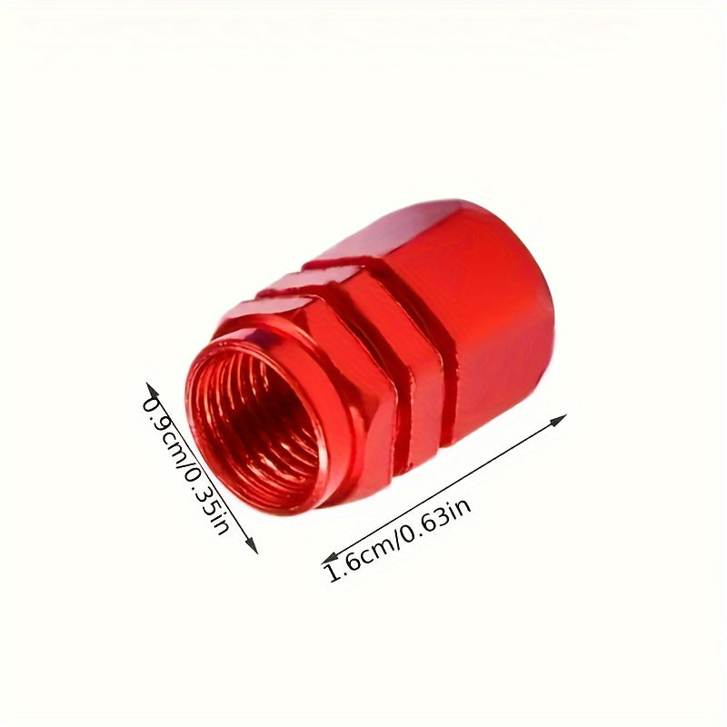 Aluminum Tire Valve Stem Caps - Durable, Dustproof, Easy to Install - 4/8/12 Pcs Fashion Accessories for Car, Motorcycle, Truck, Bicycle Valve Caps