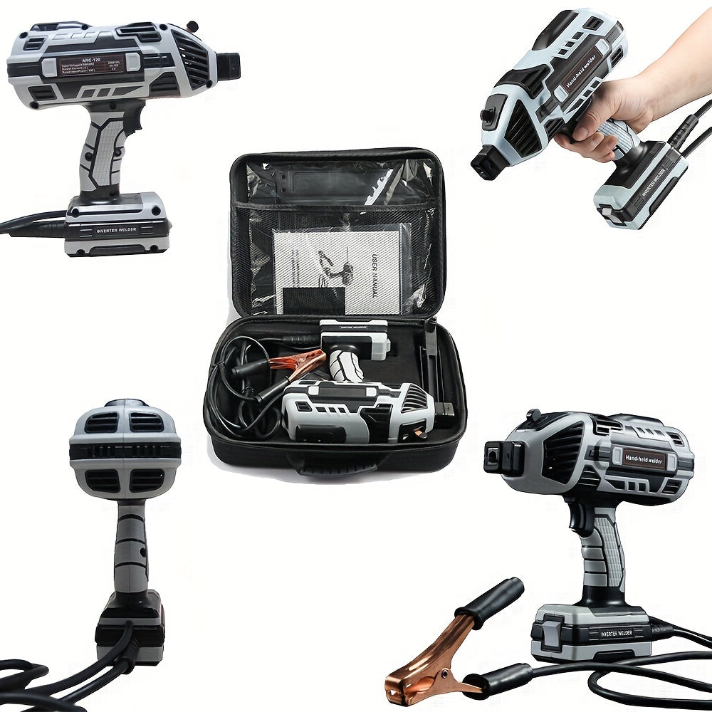 Semi-automatic Welding Machine 220V±15% Handheld Arc Welder Home Electric Welder Fully Automatic Smart Welder With Toolbox, European Plug